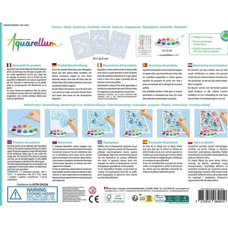 AQUARELLUM FONDS MARINS - Sentosphère