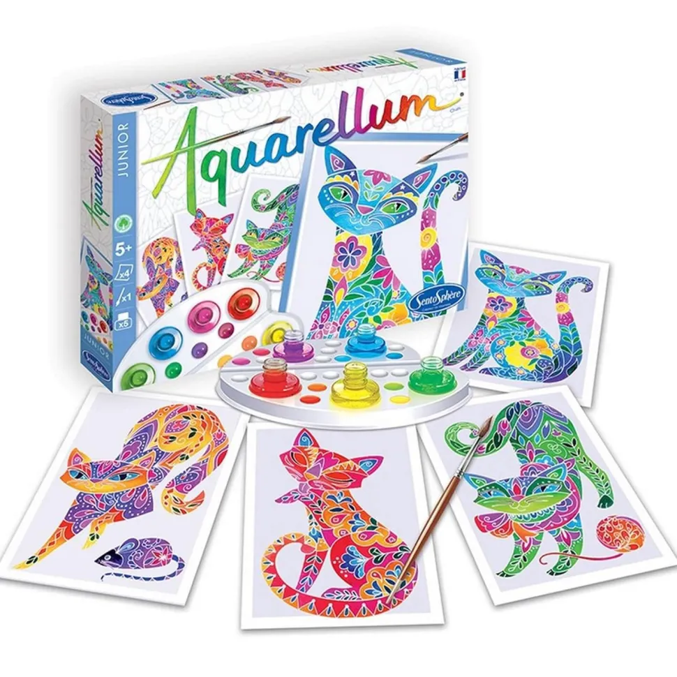 Aquarellum Junior : Chats - Sentosphère