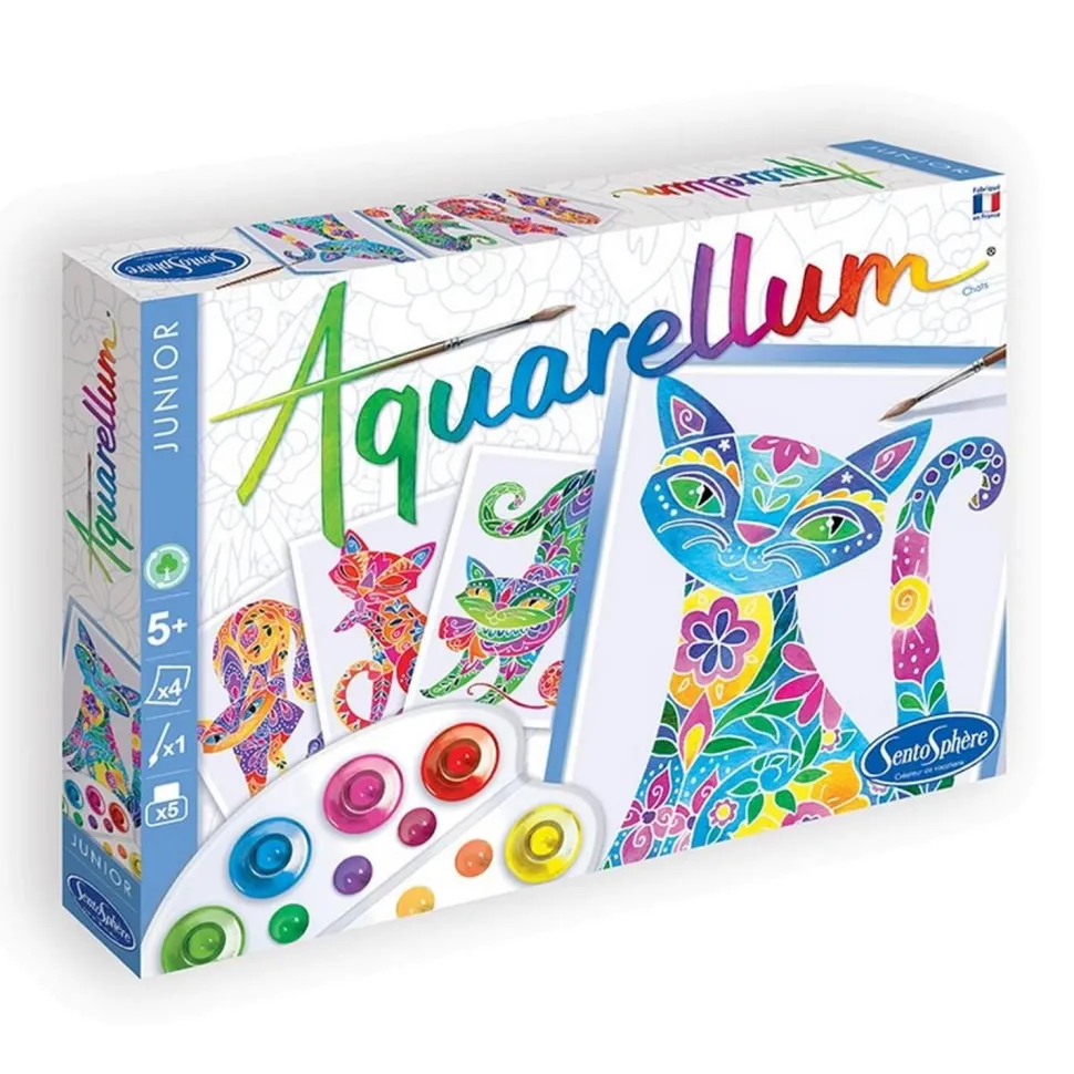 Aquarellum Junior : Chats - Sentosphère