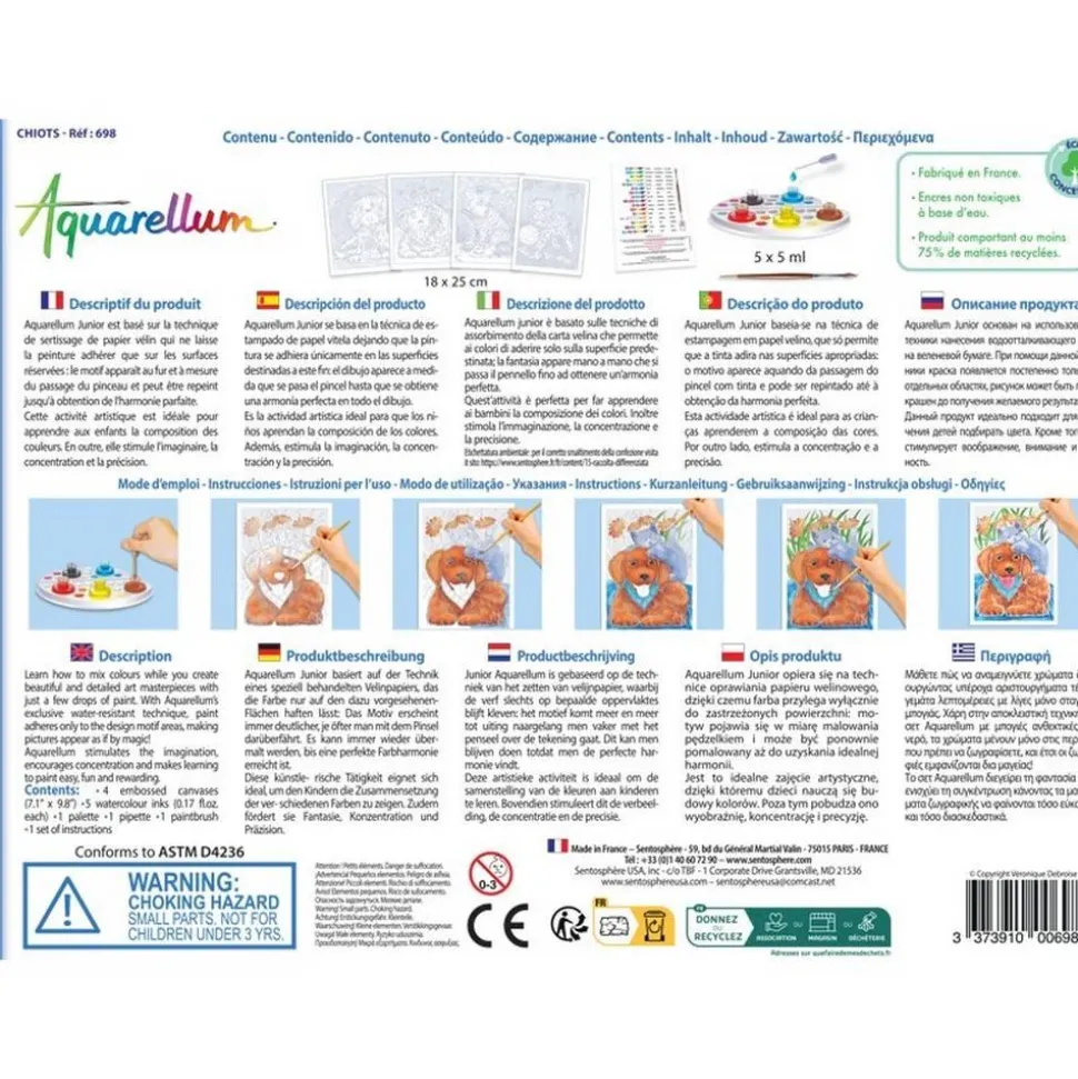Aquarellum Junior : Chiots - Sentosphère