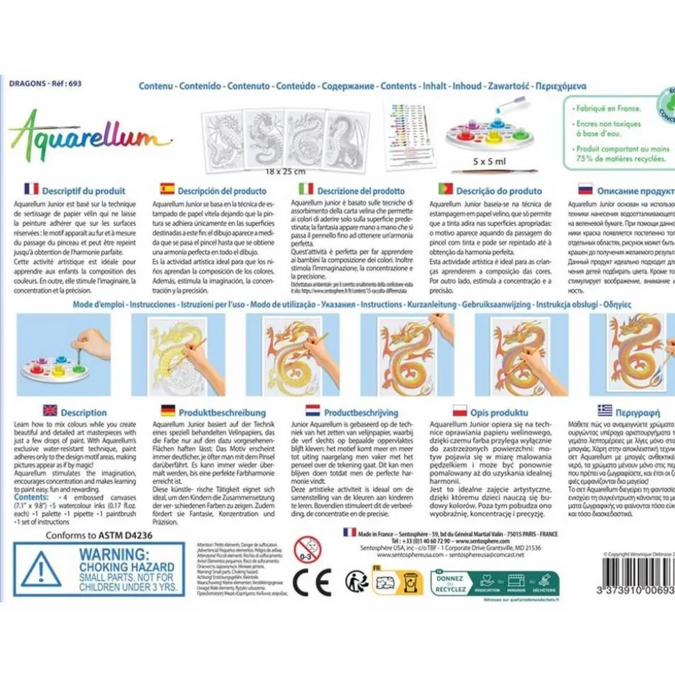 Aquarellum Junior : Dragons - Sentosphère