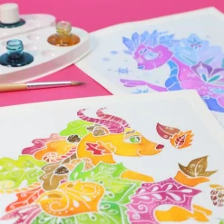 Aquarellum Junior : Dragons des 4 saisons - Sentosphère