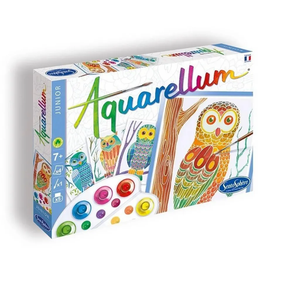 Aquarellum Junior : Hiboux - Sentosphère