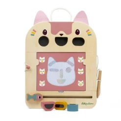 ARDOISE MAGIQUE EN BOIS JEANNE LE CHAT - Lilliputiens