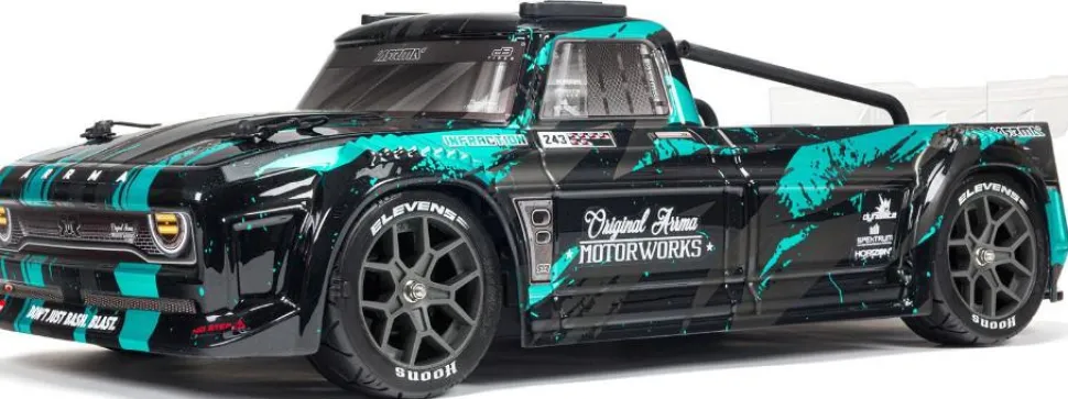 Arrma Infraction 4X4 3S BLX 4WD 1:8 All-Road Street Bash Resto-Mod Truck RTR Teal - ARRma