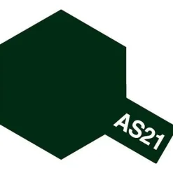 AS21 - Bombe aérosol - 90 ml : Vert Foncé Nuit - Tamiya