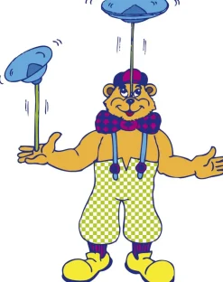 Assiette à jongler avec bâton - Eduplay