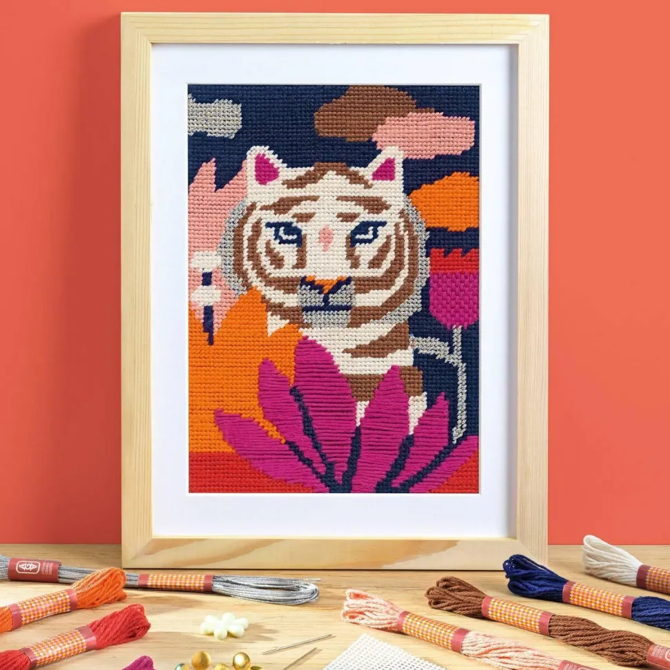 Atelier 64, canevas tigre - Djeco