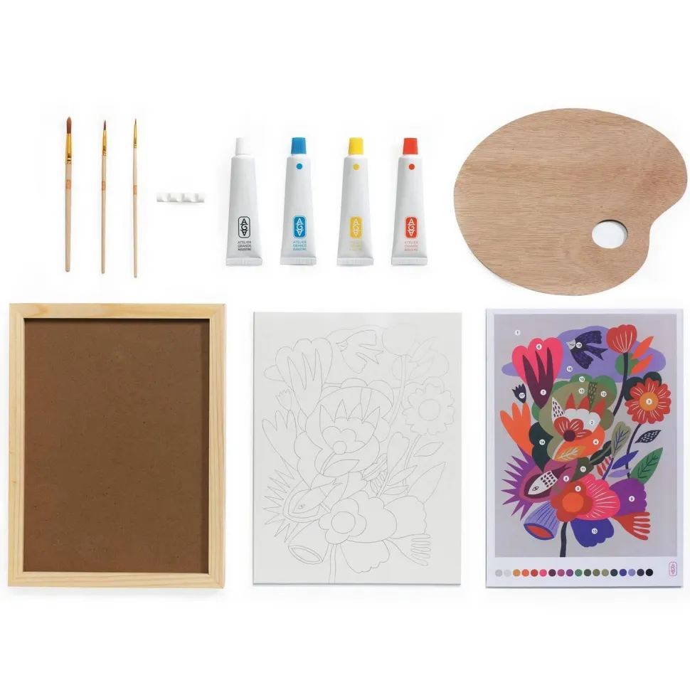 Atelier 23, mélange de couleurs fleurs - Djeco