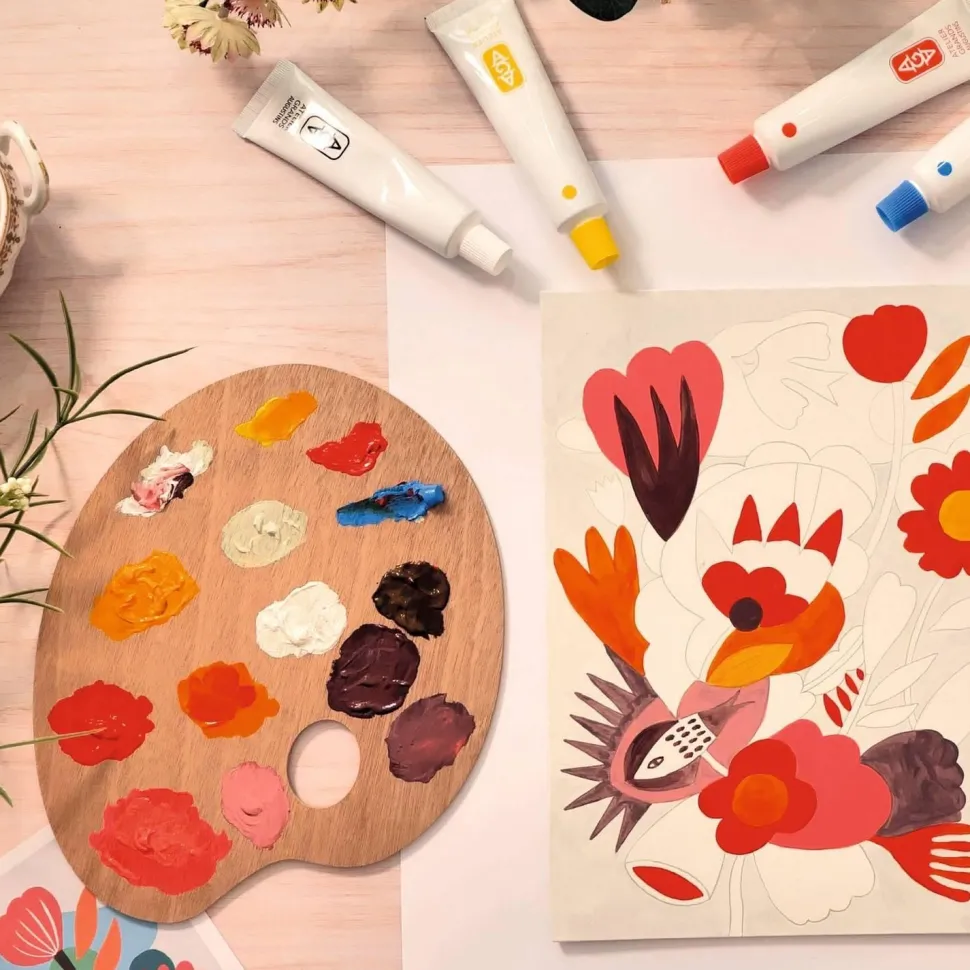 Atelier 23, mélange de couleurs fleurs - Djeco