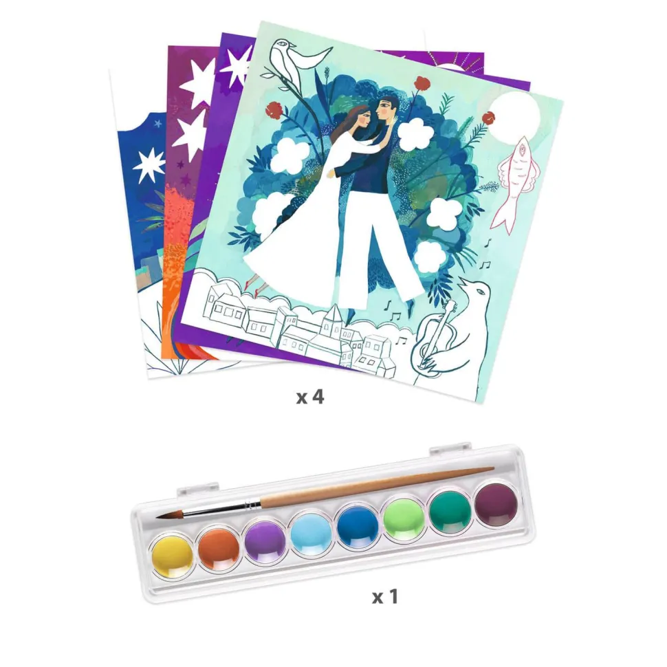 Atelier gouaches : En rêve - Djeco