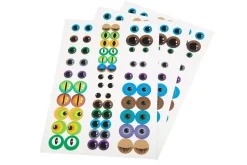 Autocollants yeux colorés, set de 204 - Eduplay