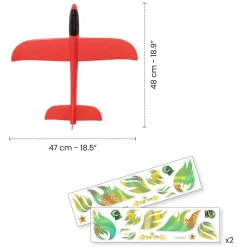 Avion planeur en mousse : Fire Plane - Djeco