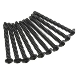 AXA441 Hex Tap Button Head M3x30mm Black (10) - Axial