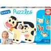 Baby puzzle : 5 puzzles de 2 à 4 pièces : La ferme - Educa