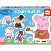 Baby puzzle : 5 puzzles de 3 à 5 pièces : Peppa Pig - Educa