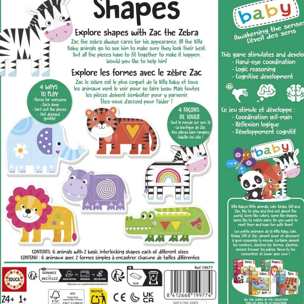 Baby Shapes : explore les formes - Educa