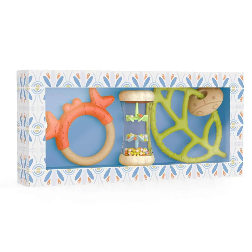 BabySet : Anneaux de dentition et Bâton de pluie - Djeco