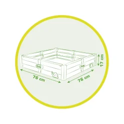 Bac à sable 2 en 1 Square Garden - Smoby