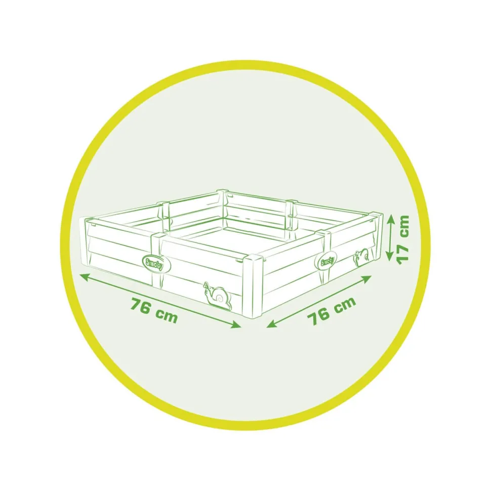 Bac à sable 2 en 1 Square Garden - Smoby