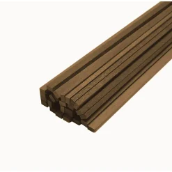 Baguettes en bois x 5 : Noyer 1,5 x 5 x 1000 mm - Disarmodel
