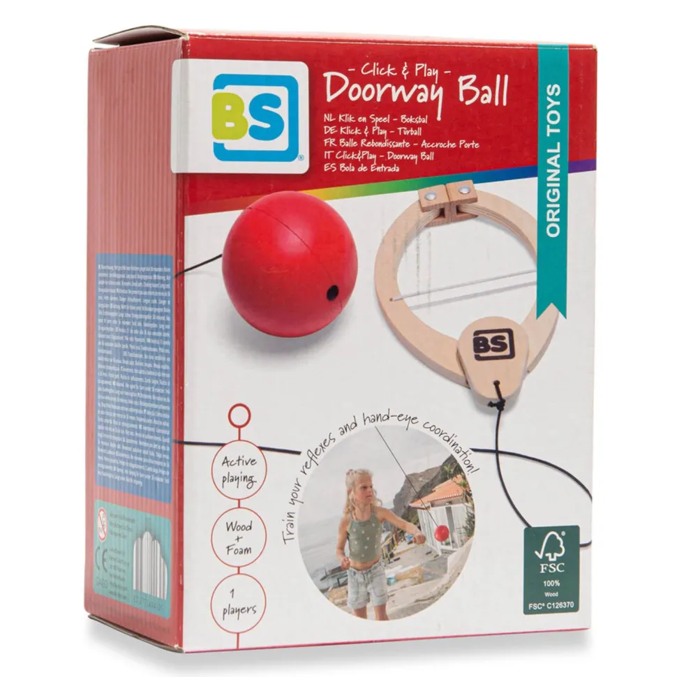 Balle rebondissante - accroche porte - BS Toys