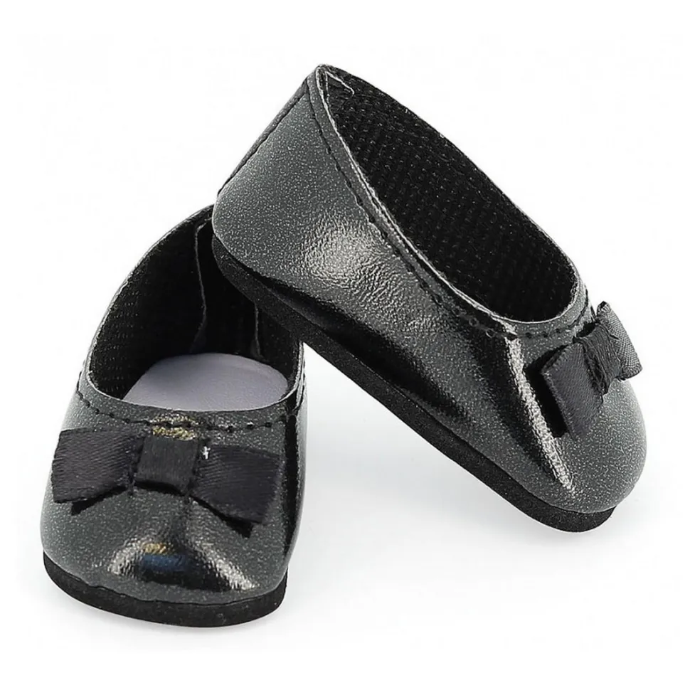 Ballerines noires pour poupées de 39 à 48 cm - Petitcollin