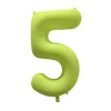 Ballon Neon Jaune : Chiffre 5 - RueDeLaFete