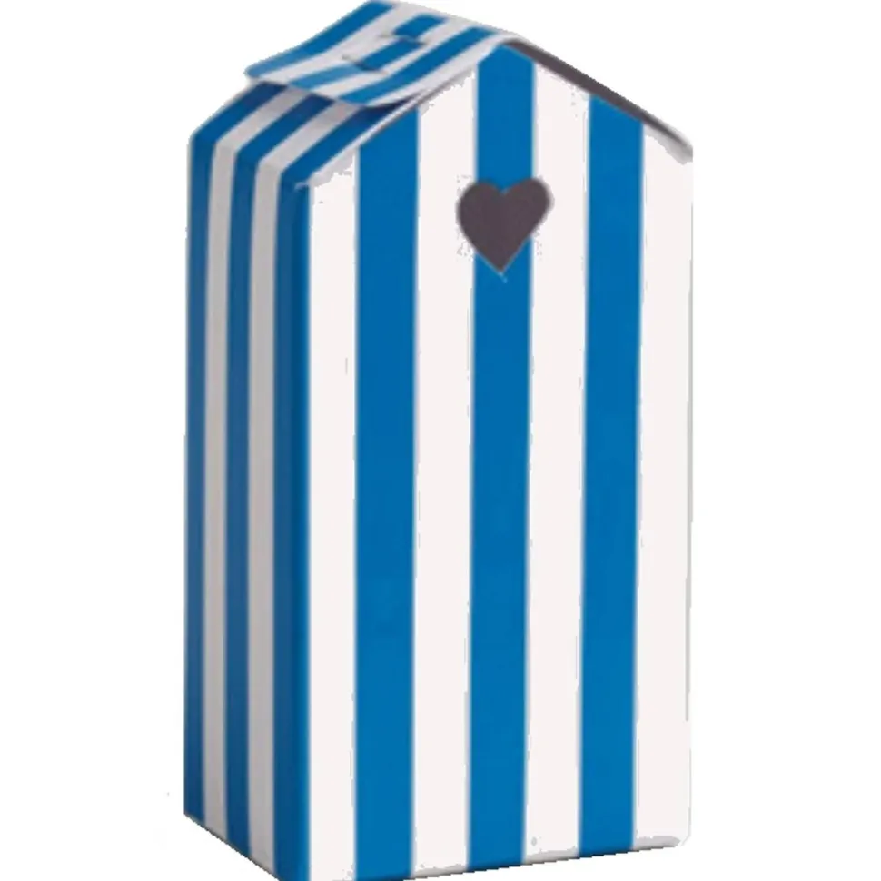 Ballotin Cabine de Plage rayée 7,5cm - RueDeLaFete