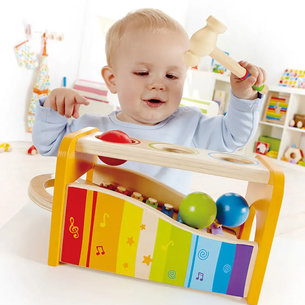 Banc à marteler avec xylophone en bois - Hape
