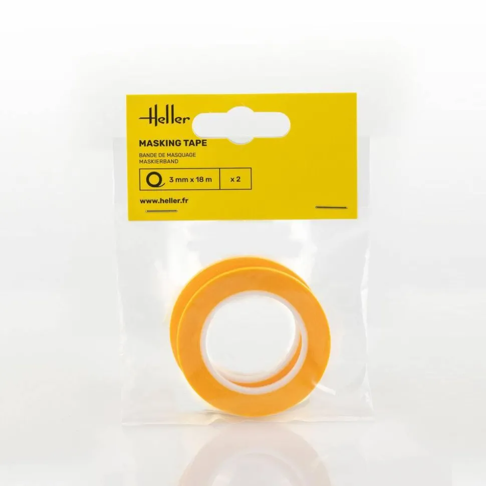 Bande de masquage 3 mm x 18 m (2 pièces) - Heller
