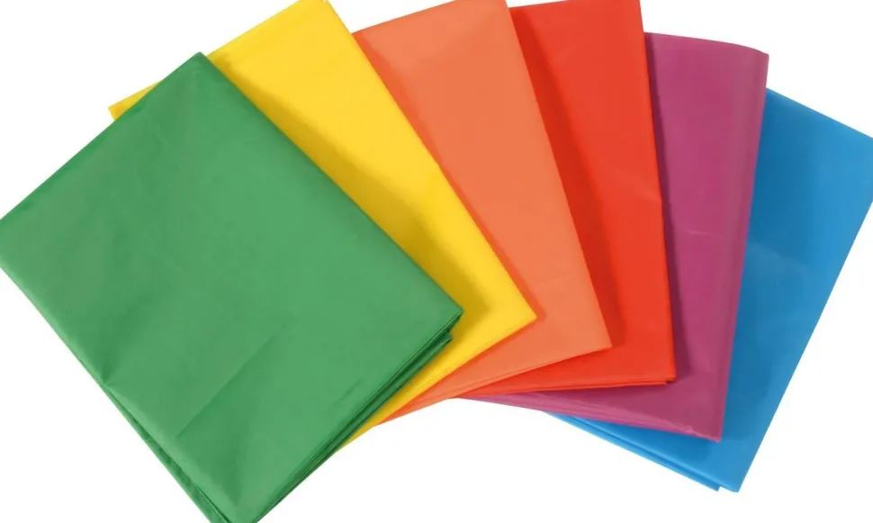 Bandes de tissu polyester 100 x 145 cm, couleurs assorties, set de 6 - Eduplay