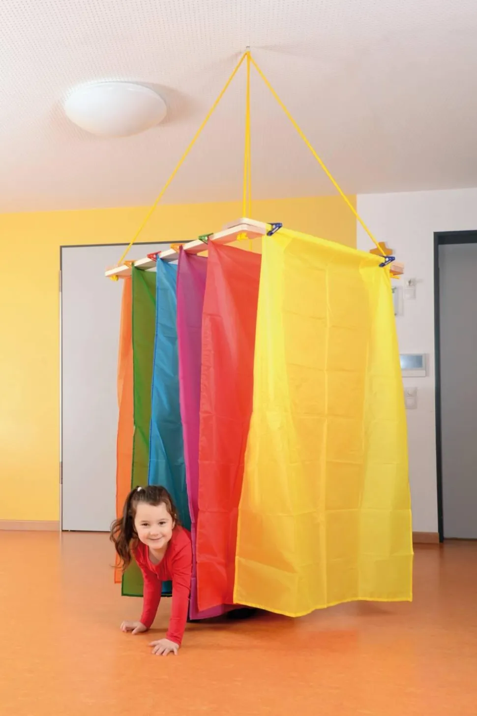 Bandes de tissu polyester 100 x 145 cm, couleurs assorties, set de 6 - Eduplay