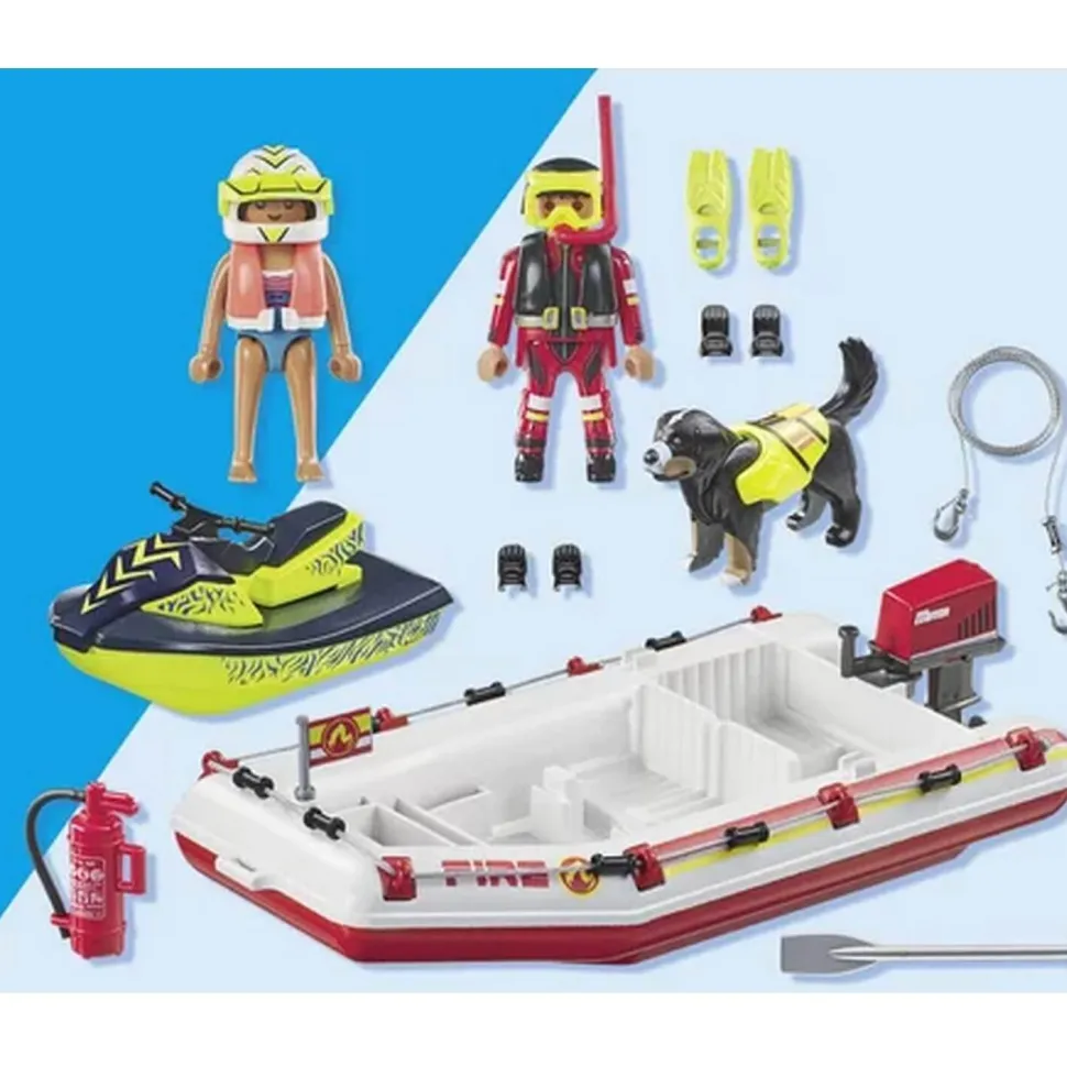 Bateau de pompier et scooter des mers - Playmobil