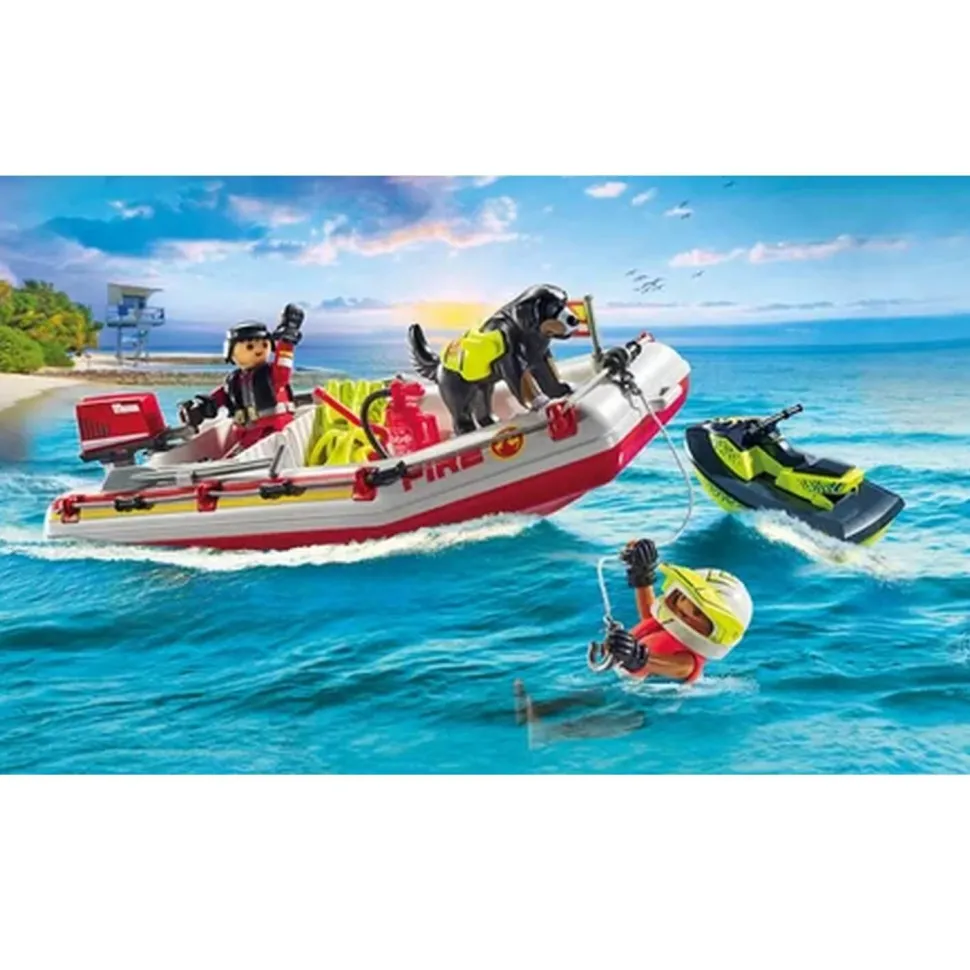 Bateau de pompier et scooter des mers - Playmobil