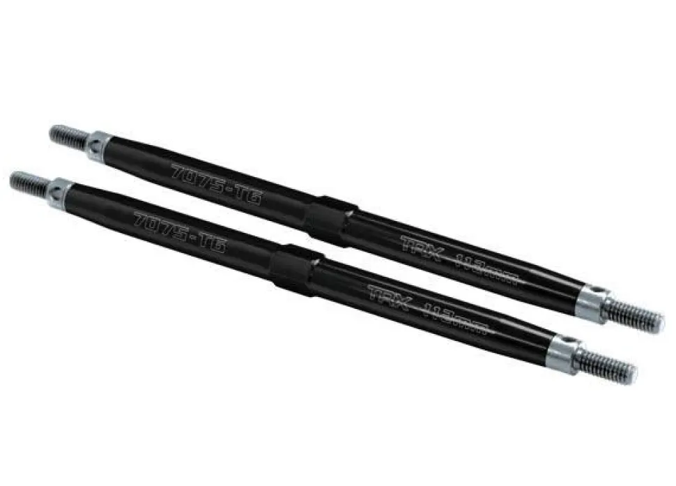 Biellettes Avant Alu 7075-T6 Anodisees Noir 112Mm (2) Pour Maxx - Traxxas