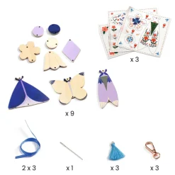 Bijoux de sac à créer : Butterflies - Djeco