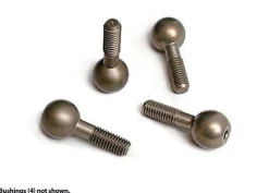 Billes De Rotules 7075-T6 Alu Traites Dur (4) + Bagues Plastiques (4) - Traxxas