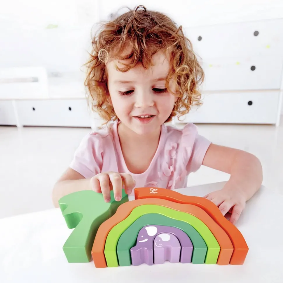 Blocs à empiler Safari Elephant - Hape