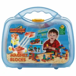 Blocs de construction magnétiques Manetico : Créativ Box - Klein