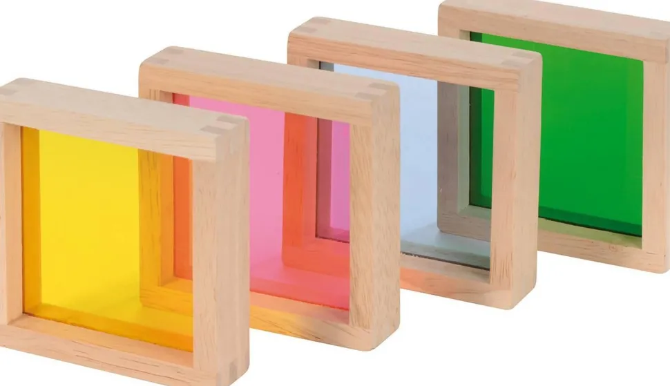 Blocs et miroirs colorés, set de 7 - Eduplay