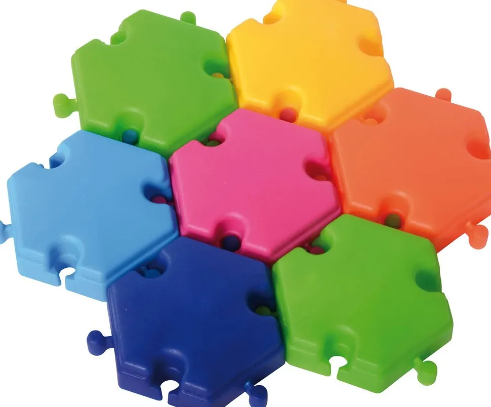 Blocs hexagonaux de construction, set de 96 - Eduplay