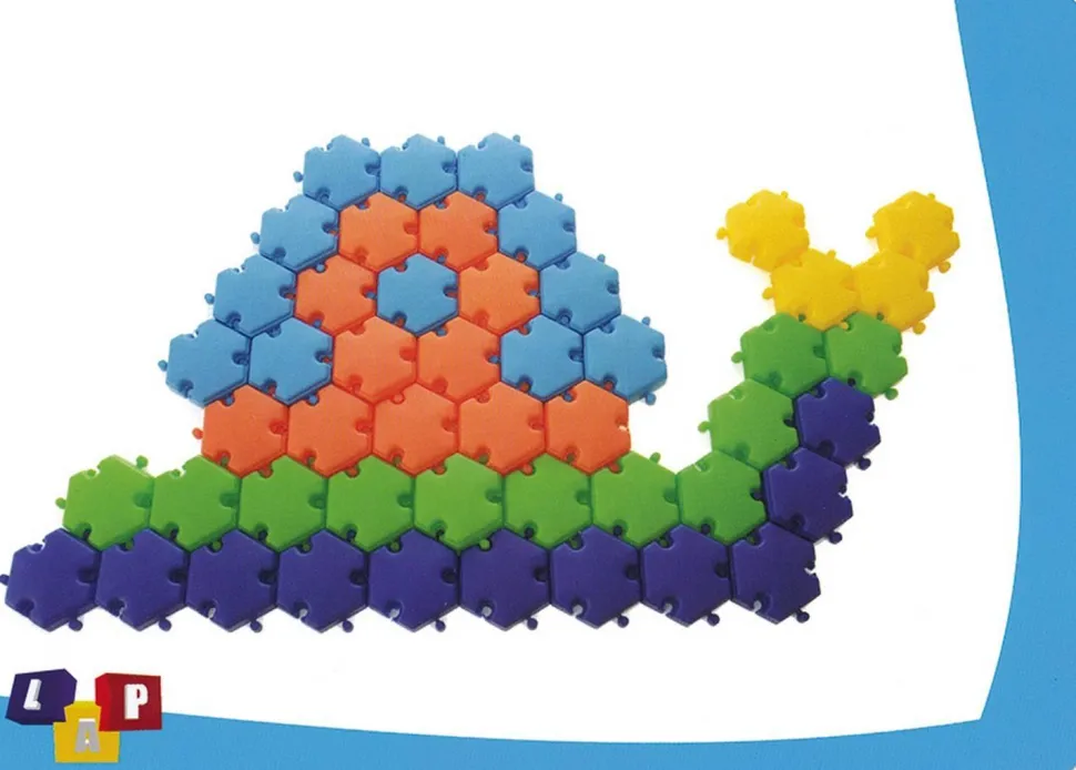 Blocs hexagonaux de construction, set de 96 - Eduplay