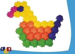 Blocs hexagonaux de construction, set de 96 - Eduplay