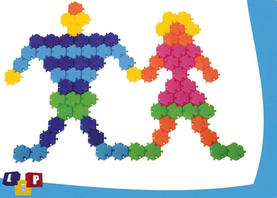 Blocs hexagonaux de construction, set de 96 - Eduplay