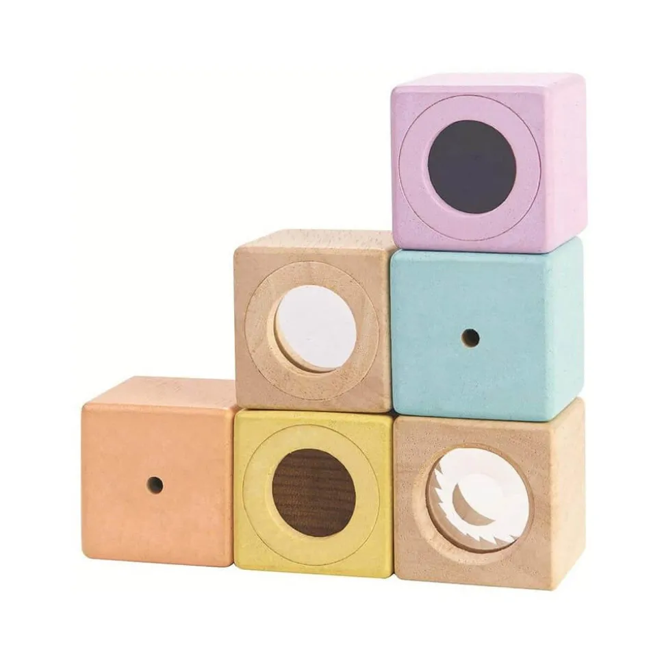 Blocs sensoriels pastel - Plan Toys