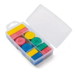Boite 100 jetons : Plastique - JeuJura