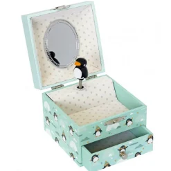 Boite à Musique Cube Phosphorescent Pingouin - Trousselier