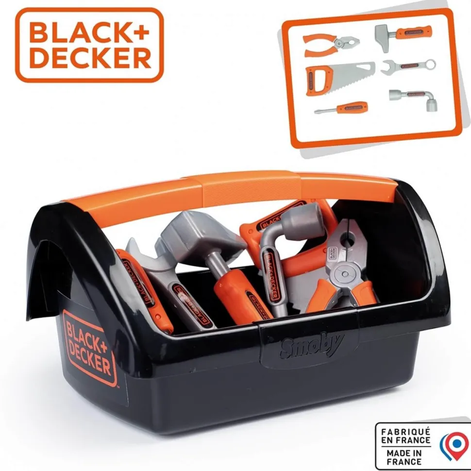 Boite à Outils : Black & Decker avec 6 outils - Smoby