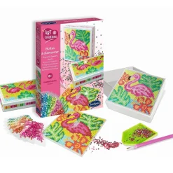 Boites à bijoux à diamanter : flamants roses - Sentosphère